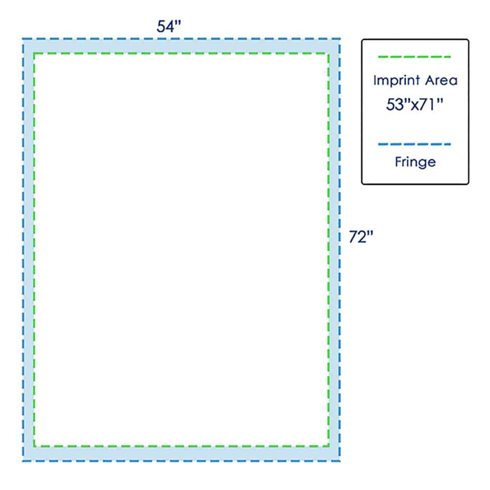blanket design template 54 x 72