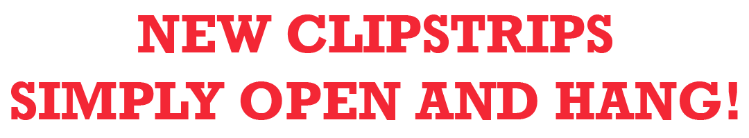 CLIP STRIPS-SIMPLY-OPEN-AND-HANG-BANDANNA-DISPLAY-BANDANA