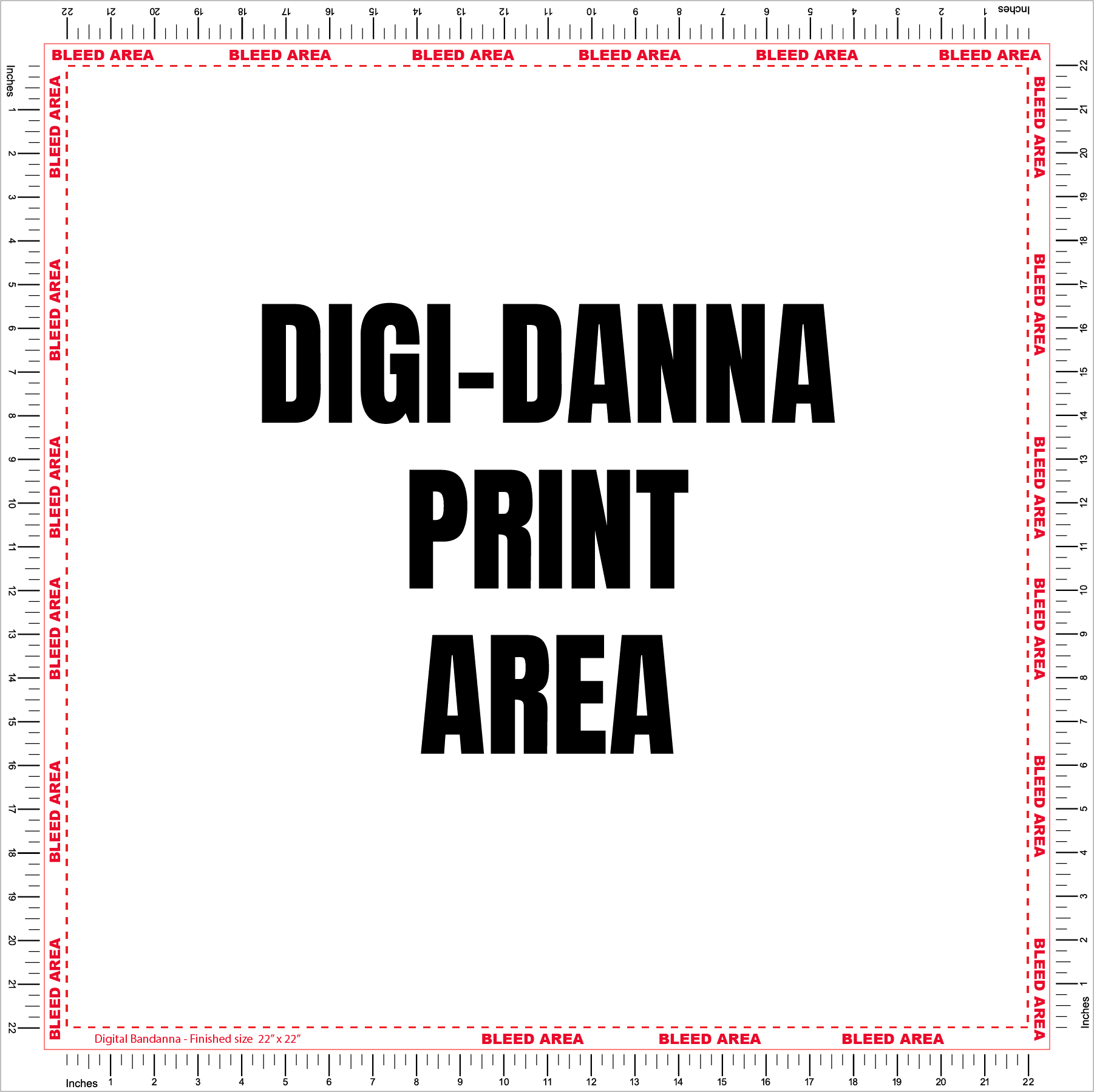 digital bandanna layout guide digi-dannaS FILL COLOR