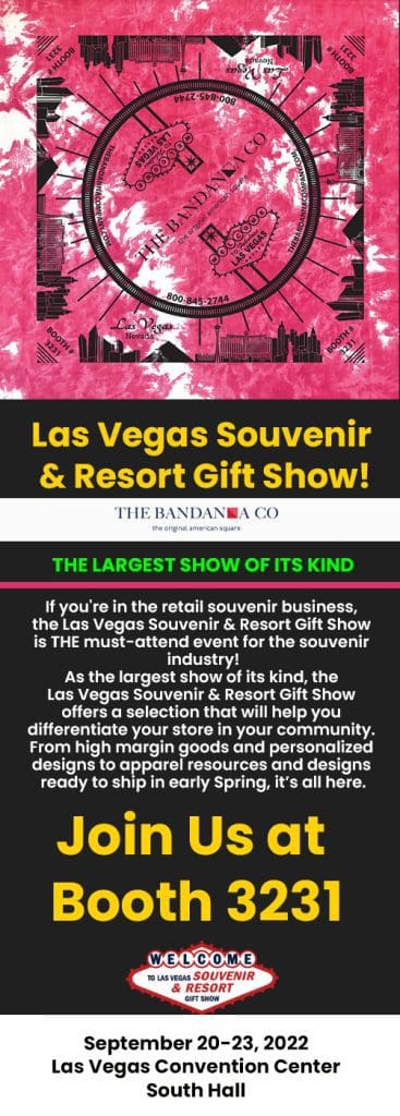 Las Vegas Souvenir show bandanna company