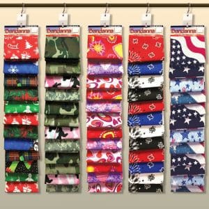 BANDANNA CLIP STRIPS FOR DISPLAY Fall and Halloween -